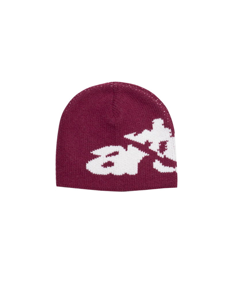 Pipo Arte Antwerp Arte Antwerp Ripped Side Beanie Burgundia | AW25-154AC-BOR