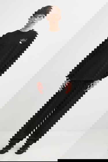 T-paita Neighborhood Long-sleeve T-shirt with Donut and Ghost graphic Musta | 252PCNH.LT10, 5