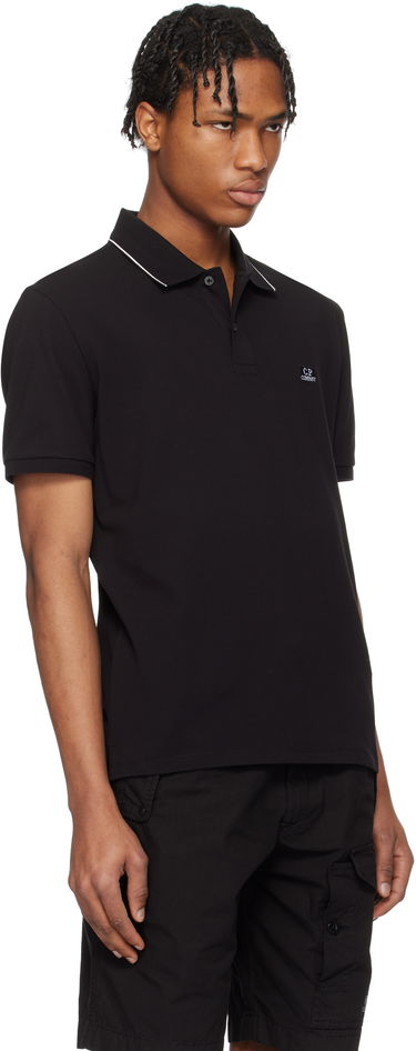 Poolopaita C.P. Company C.P. Company Stretch Piquet Two-Button Polo Musta | 18CMPL097A005263W, 1