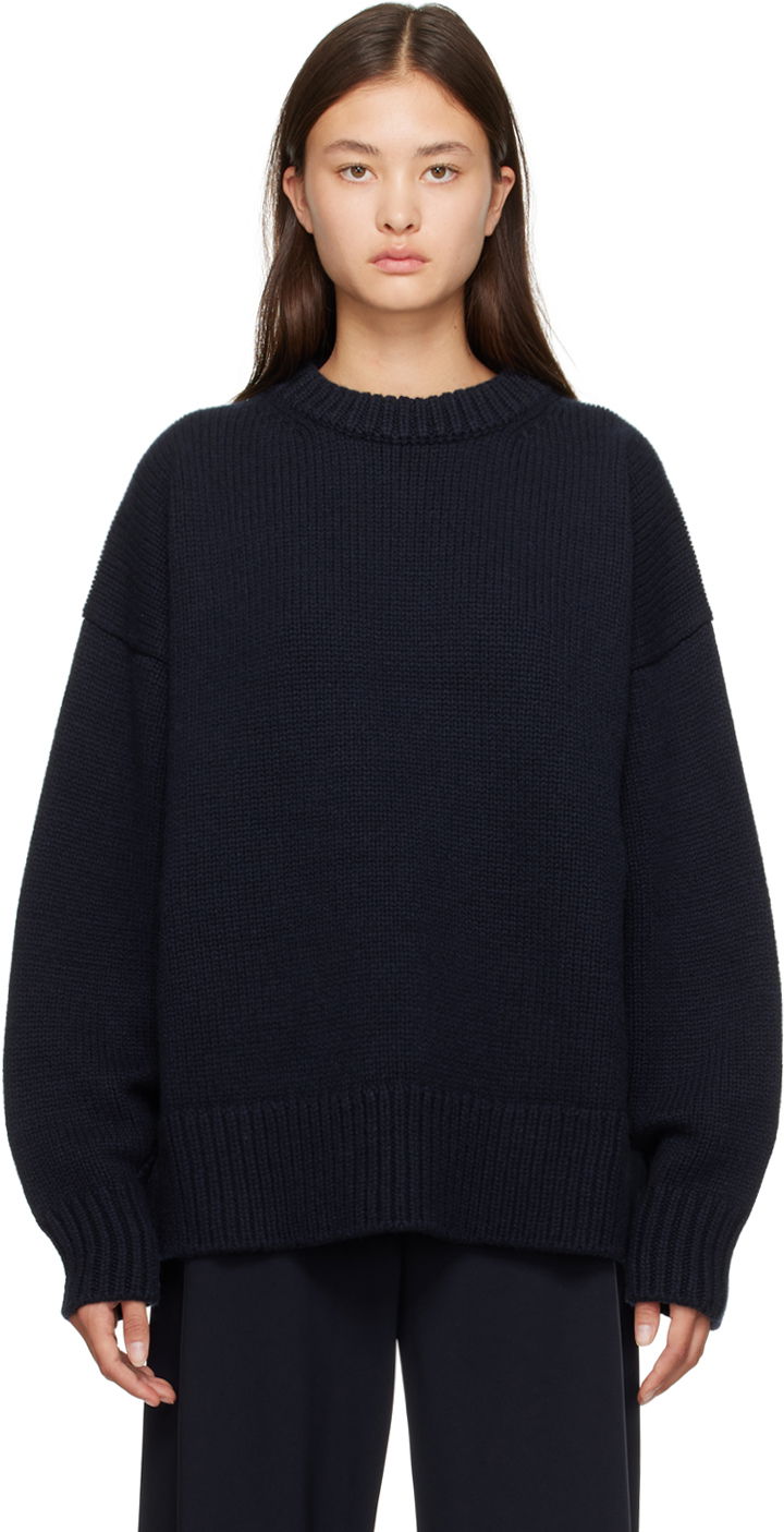 Villapaita The Row Ophelia Knitted Sweater Sininen | 325-Y184