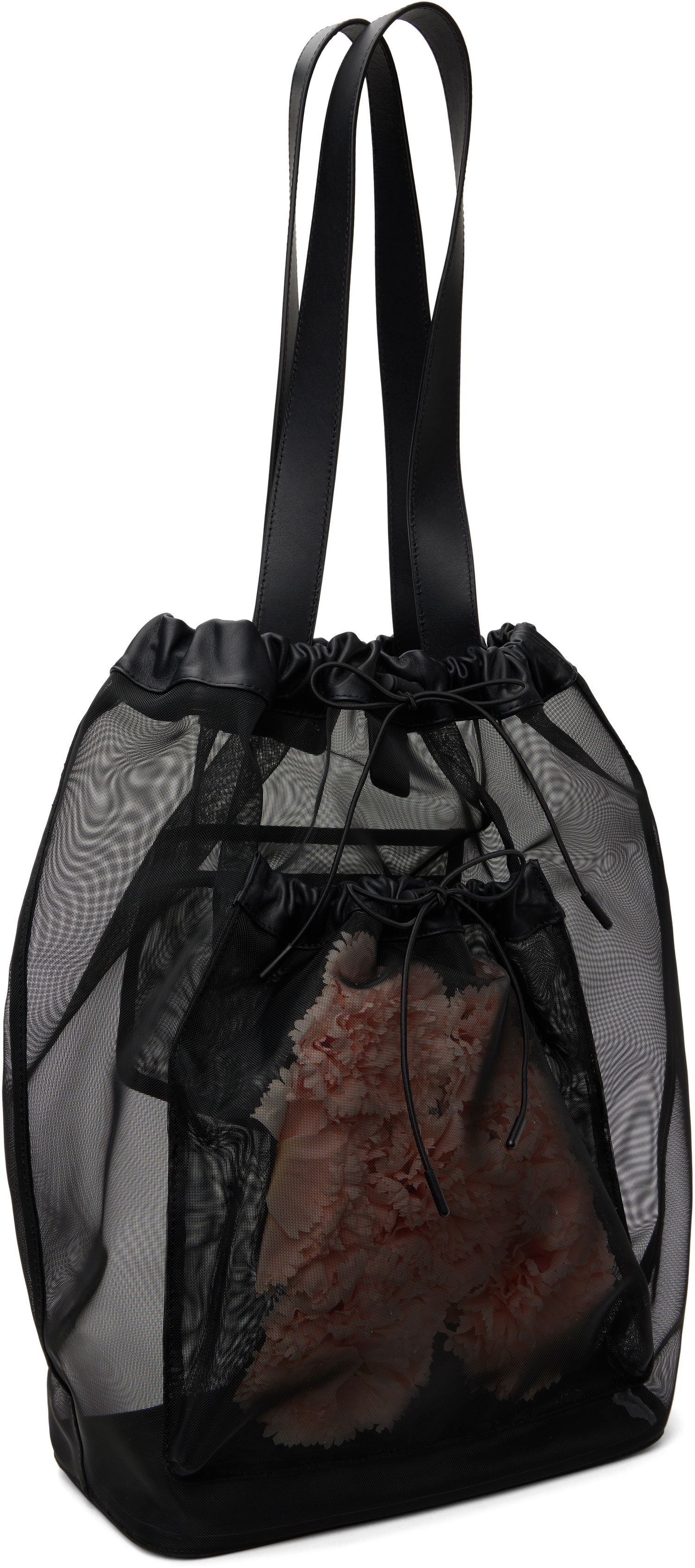 Kangaskassi Simone Rocha Simone Rocha Carnation Pocket Tote Musta | BAG191F 0805, 1