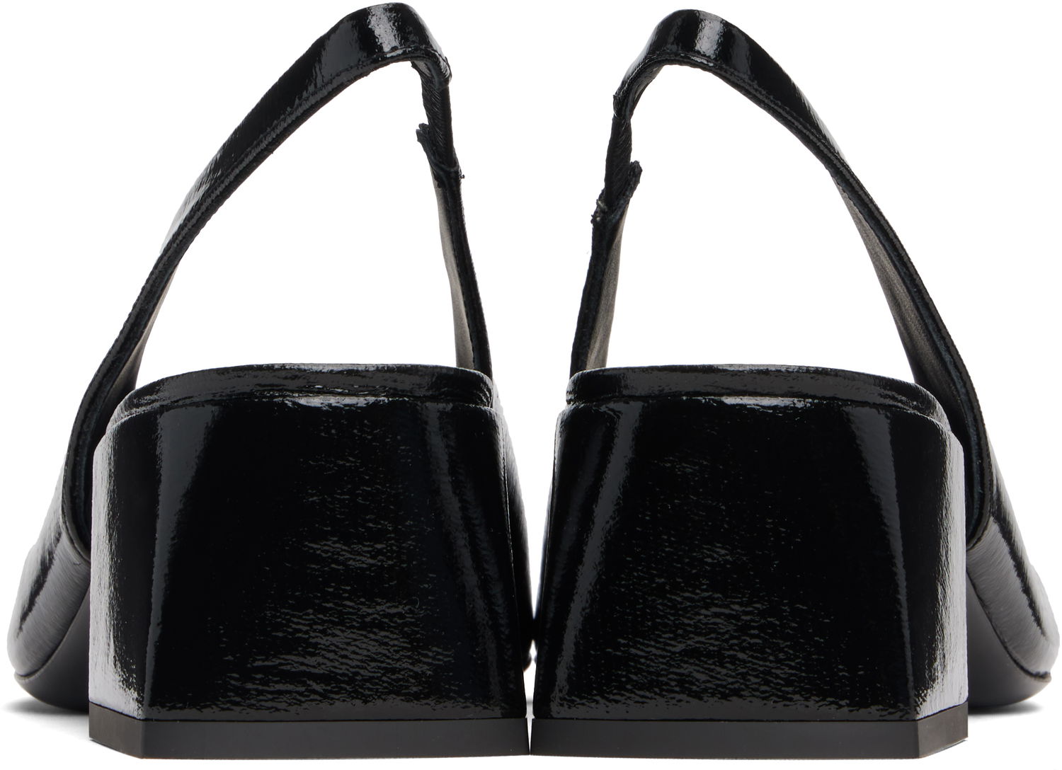 Tennarit ja kengät Courrèges Courrèges AC Vinyl Slingback Heels Musta | 325SPP039VY0003, 1