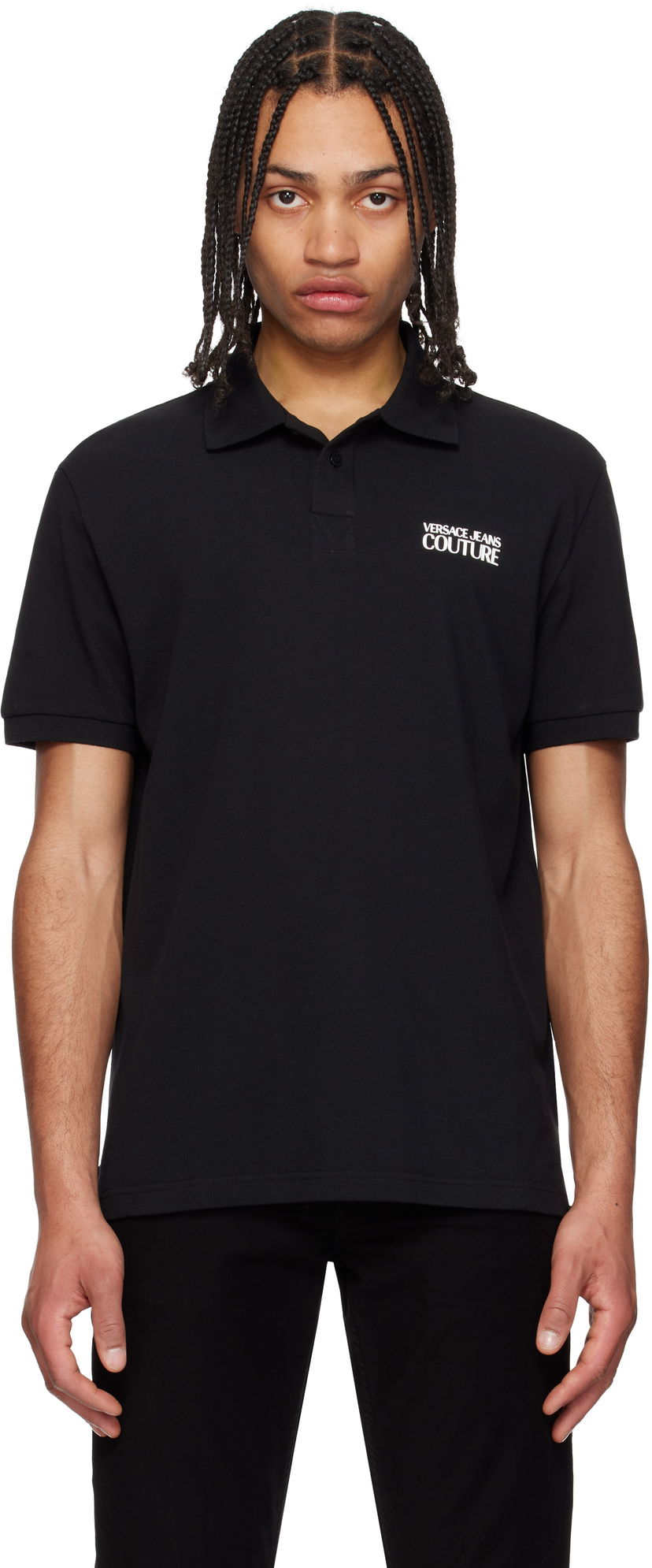 Poolopaita Versace Versace Jeans Couture Logo Polo Musta | E78GAG623_EJ0003