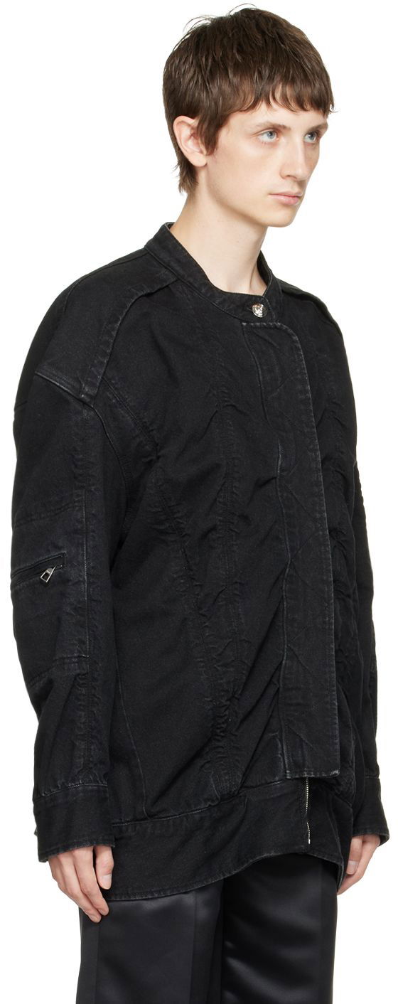 Takki We11done We11done Bomber Denim Jacket Musta | WD-DJ3-21-331-U-BK, 1