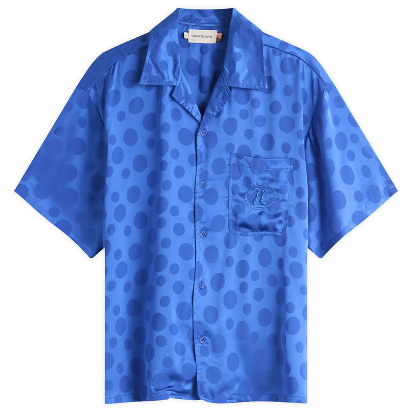 Paita Honor The Gift Honor the Gift Poka Dot Vacation Shirt, Size Large Sininen | HTG250230-BLU
