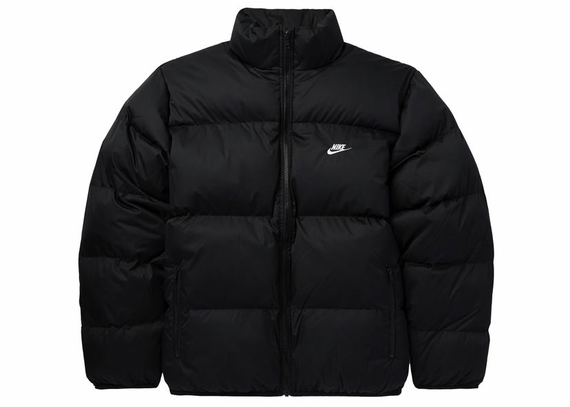 Puffer takki Nike Sportswear Club Puffer Jacket Musta | FB7369-010