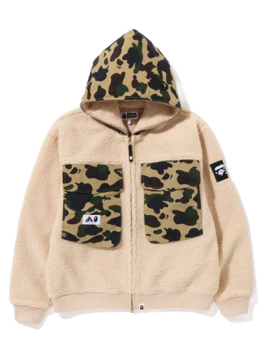 Takki BAPE Big Pocket Relaxed Fit Boa Jacket Beige | 1I80-140-004