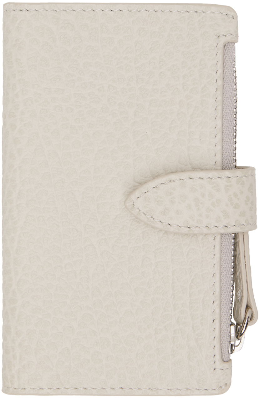 Lompakko Maison Margiela Four Stitches Card Holder Beige | SA1VX0019 P4455