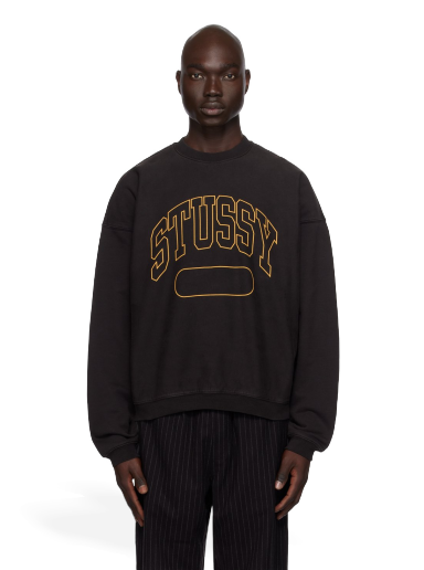 Villapaita Stüssy Oversized Sweatshirt Musta | 118536