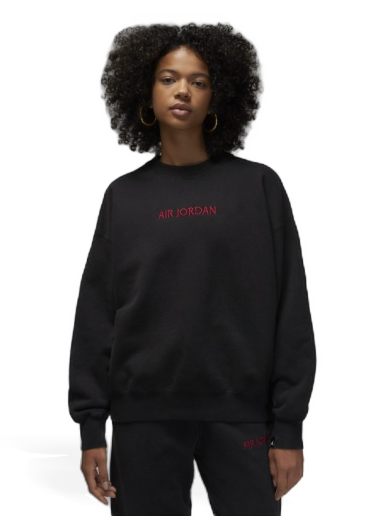 Huppari Jordan Wordmark x Crew Musta | DV6469-010