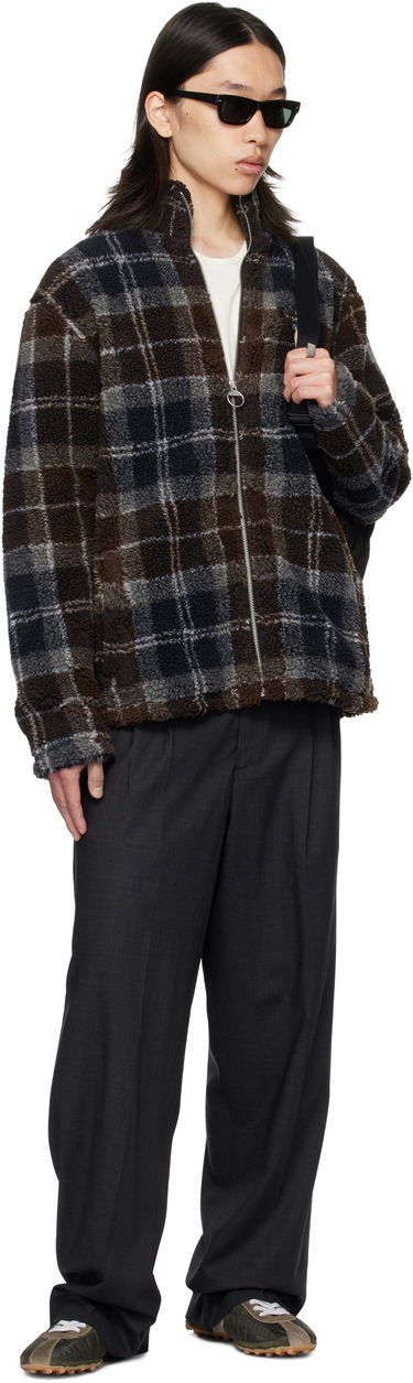 Takki Barbour Barbour Tartan Sherpa Fleece Jacket Ruskea | MFL0187TN38, 3