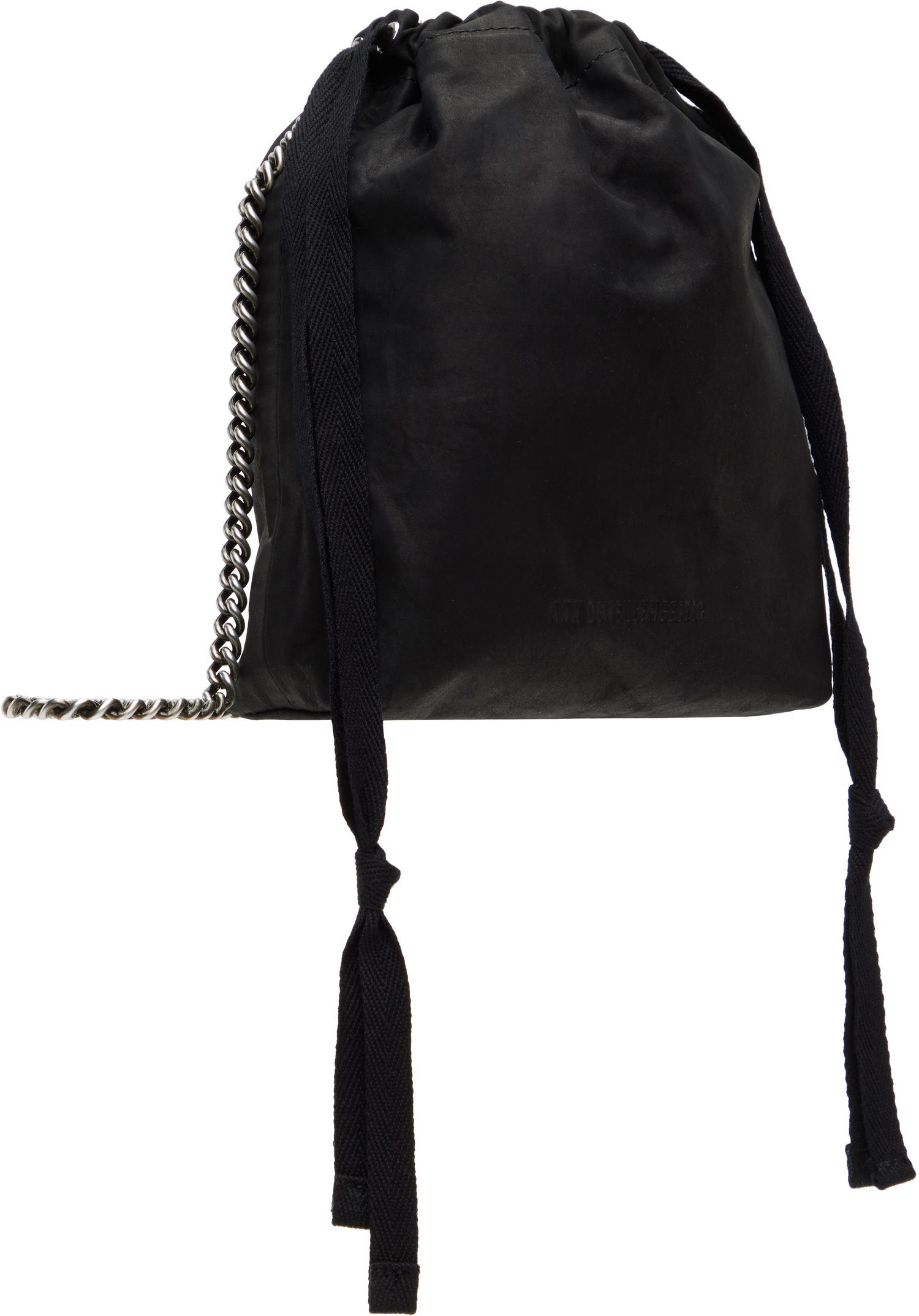 Käsilaukku Ann Demeulemeester Ann Demeulemeester Vide Soft Medium Drawstring Bag Musta | CO00-W-SB23-LT082-099, 1