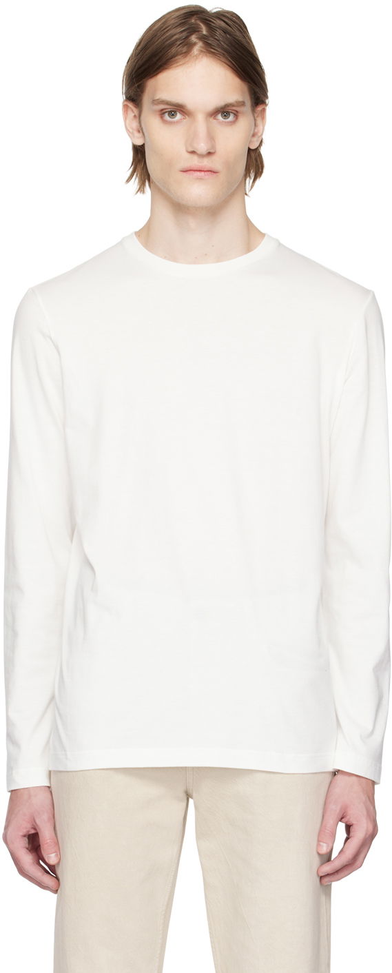 T-paita The Row Leon Long Sleeve T-Shirt Valkoinen | 189-K291