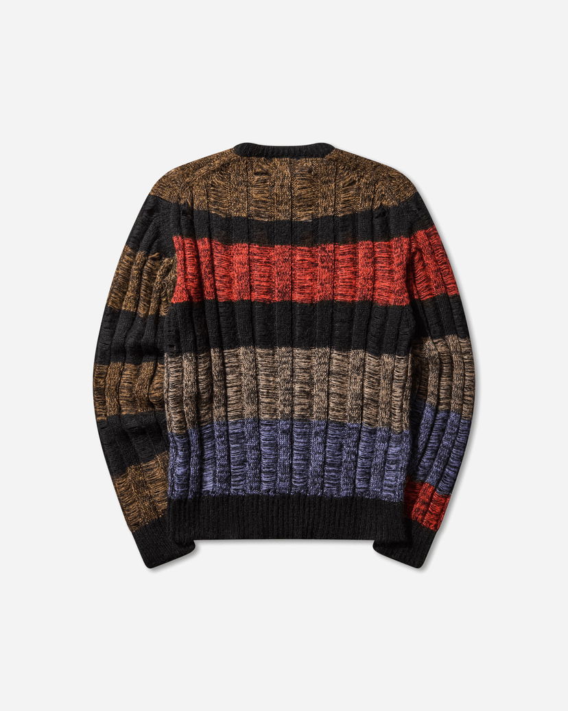Villapaita Aries Mohair Cable Stripe Sweater Monivärinen | AR2004304 Multi
