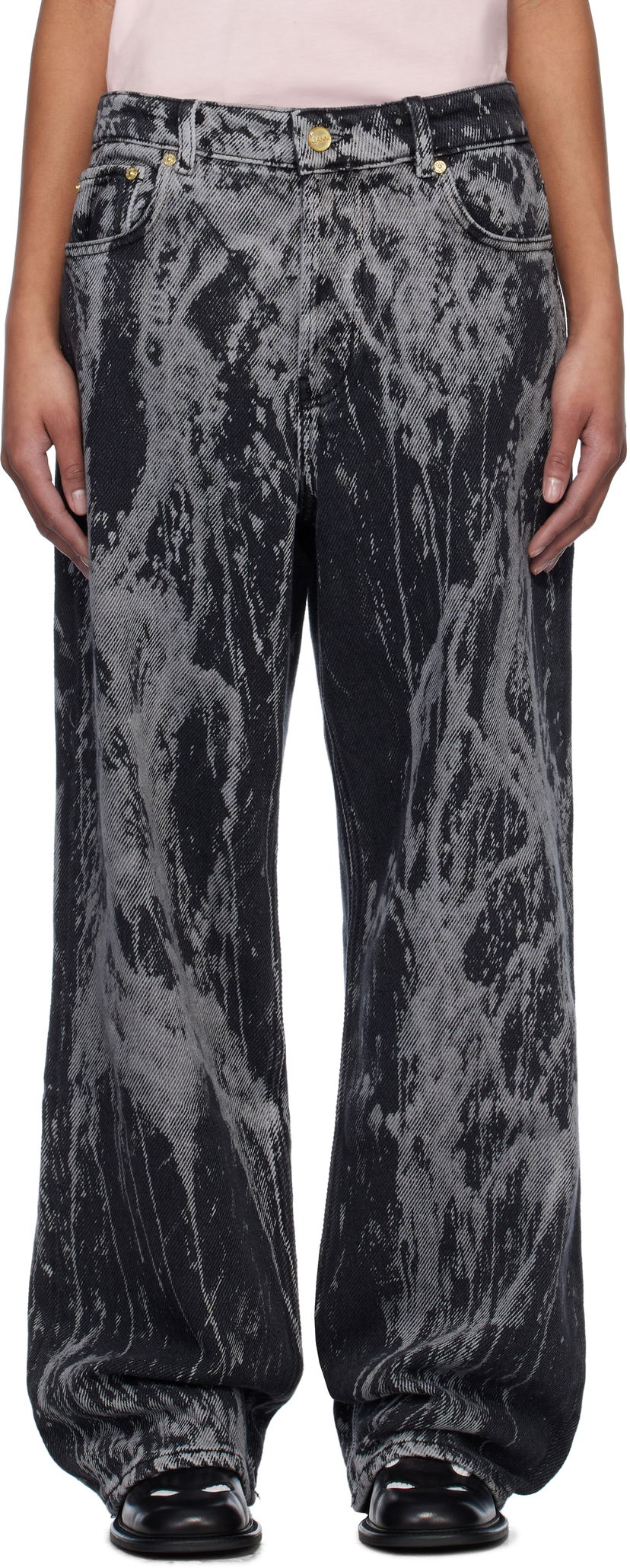 Jeans GANNI Ganni Heavy Denim Izey Jeans Musta | J1595