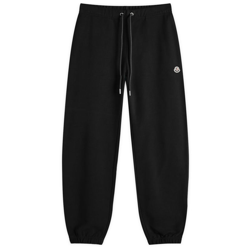 Verryttelyhousut Moncler Emerized Fleece Sweatpants, Size Large Musta | 8H000-04-89AUJ-999