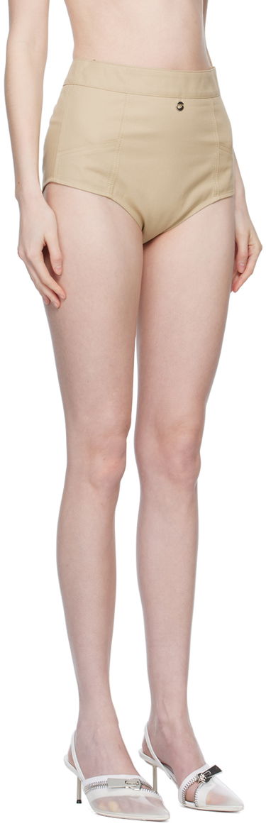 Shortsit Coperni Coperni High-Waisted Shorts Beige | COPP30BIS202, 1
