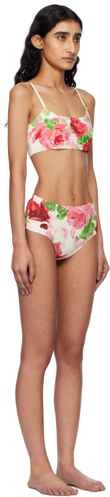 Uimapuvut Blumarine Blumarine Peony-Print Bikini Monivärinen | P522M539A, 1