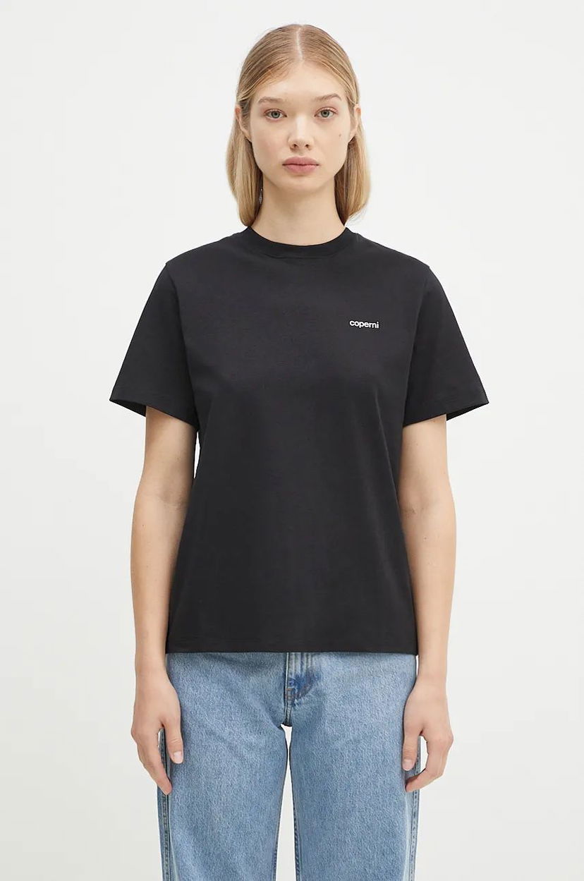 T-paita Coperni Boxy Logo T-Shirt Musta | COPJS03504