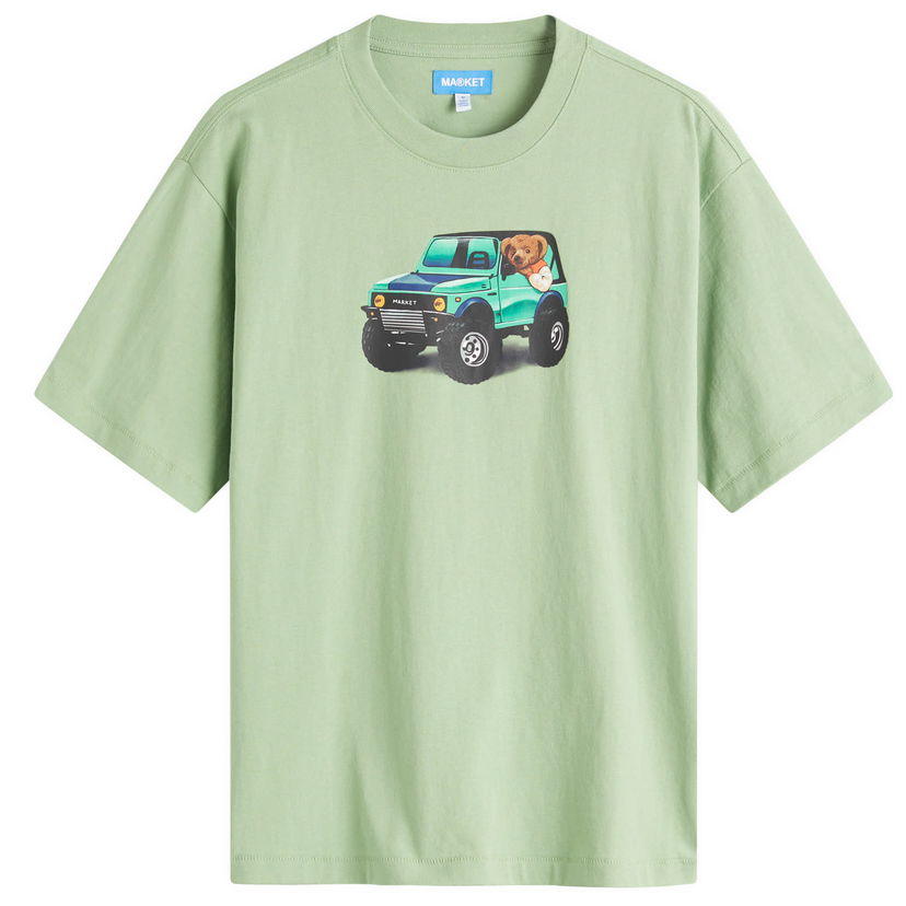 T-paita MARKET 4X4 Bear Graphic Tee Vihreä | 399002189-BAS