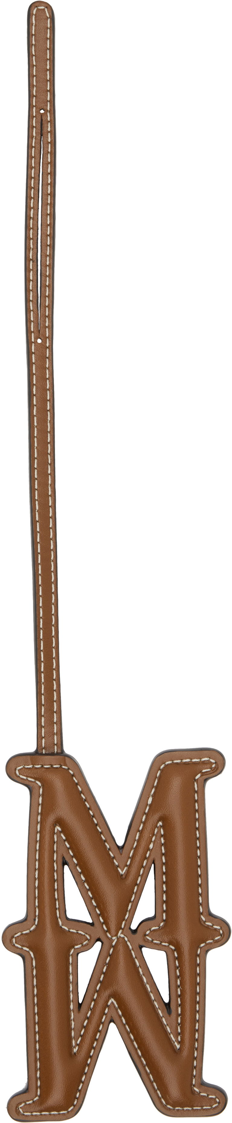 Avaimenperät Max Mara Max Mara Leather Monogram Keychain Ruskea | 2524726061600