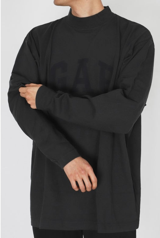 T-paita GAP Yeezy Gap Engineered by Balenciaga Long Sleeve T-Shirt Musta | 471305-02