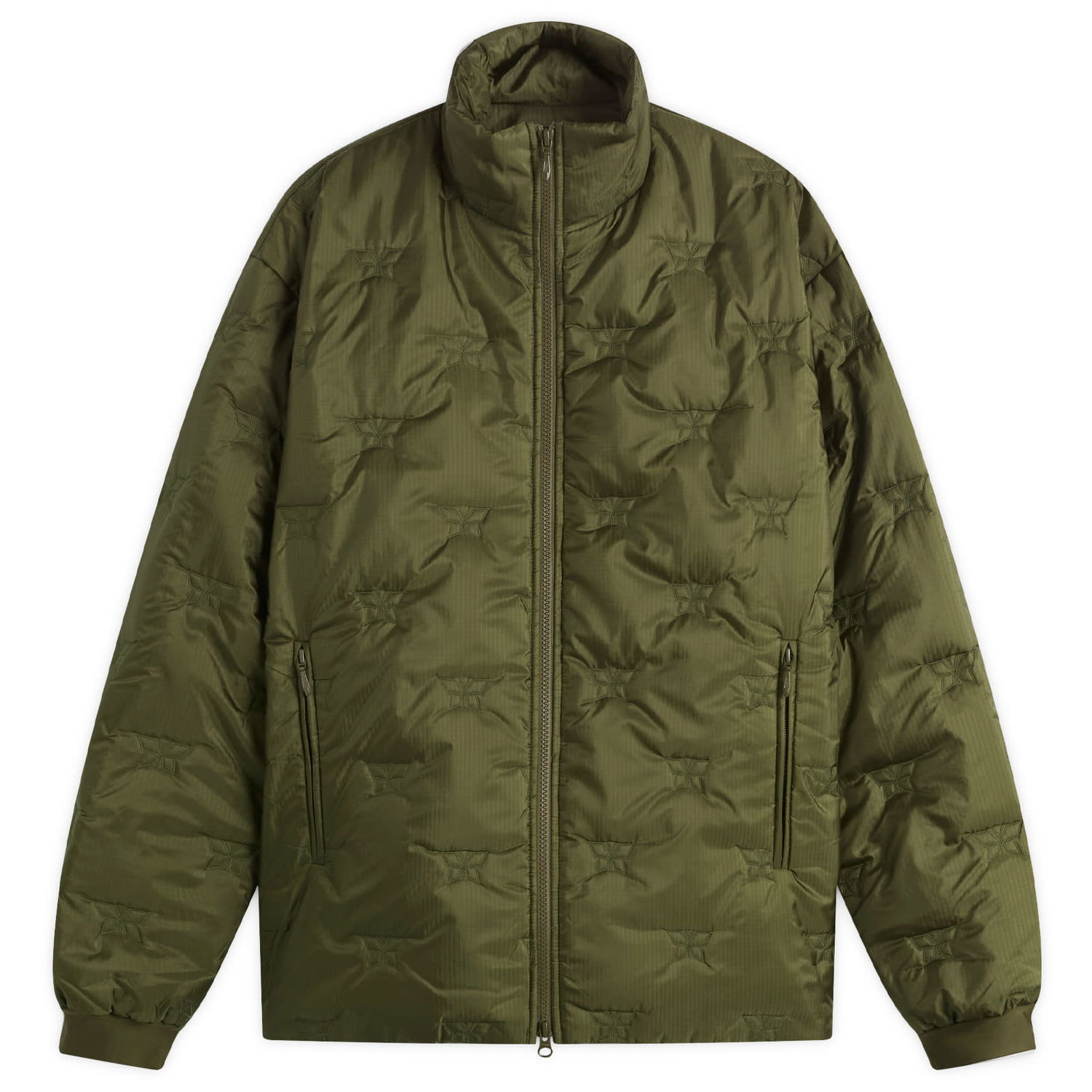 Puffer takki Needles Needles Women's Quilted Puffer Jacket, Size X-Small Vihreä | RW177-A, 1