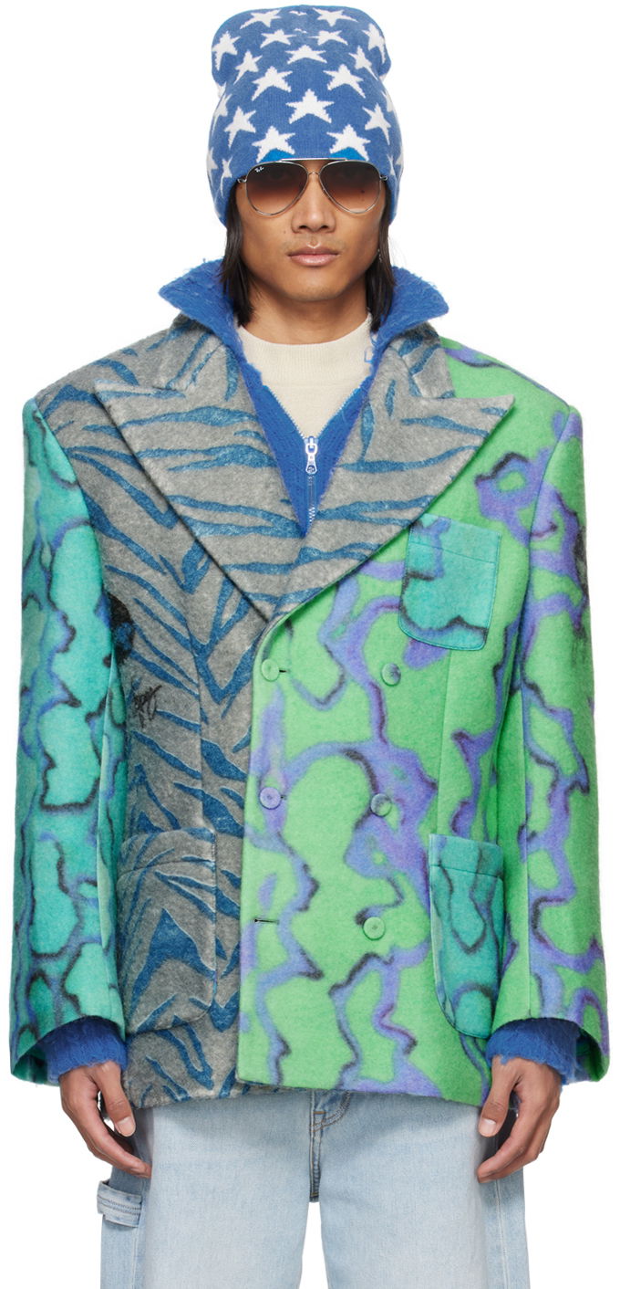 Takki ERL ERL Printed Blazer Vihreä | ERL07J032