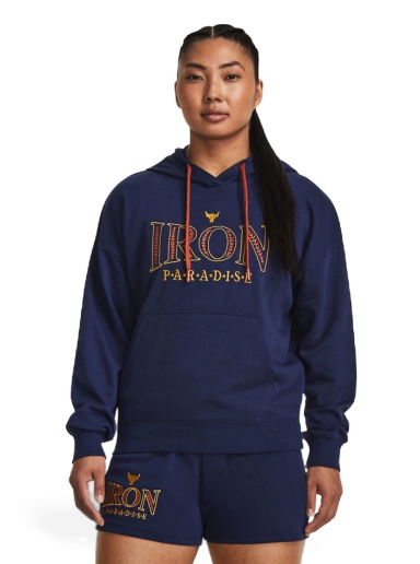 Huppari Under Armour Hoodie Tummansininen | 1380186-410