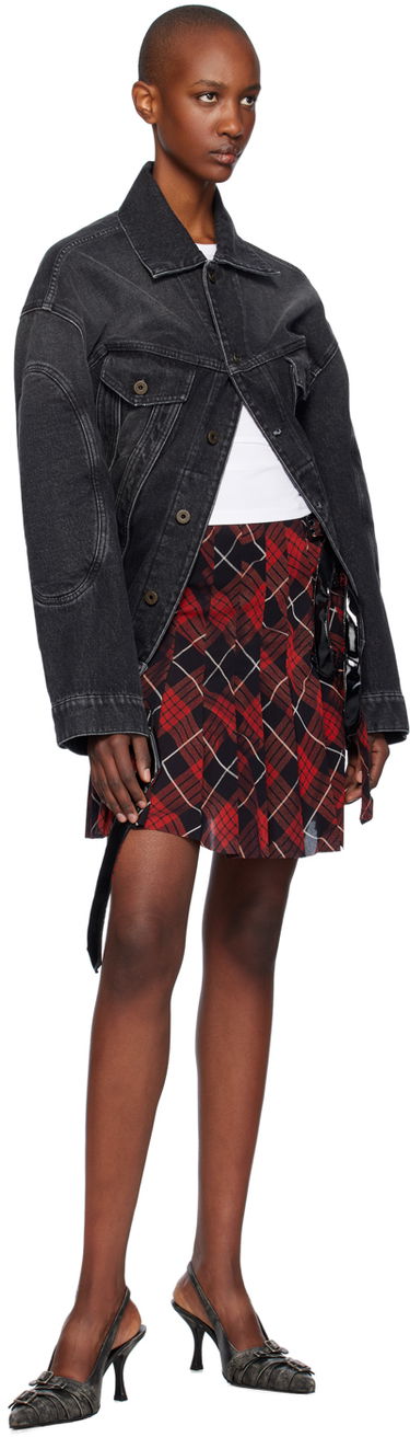 Takki Jean Paul Gaultier Gaultier Lacing Denim Jacket Musta | 24/31-F-VE070LP-D016-06, 3