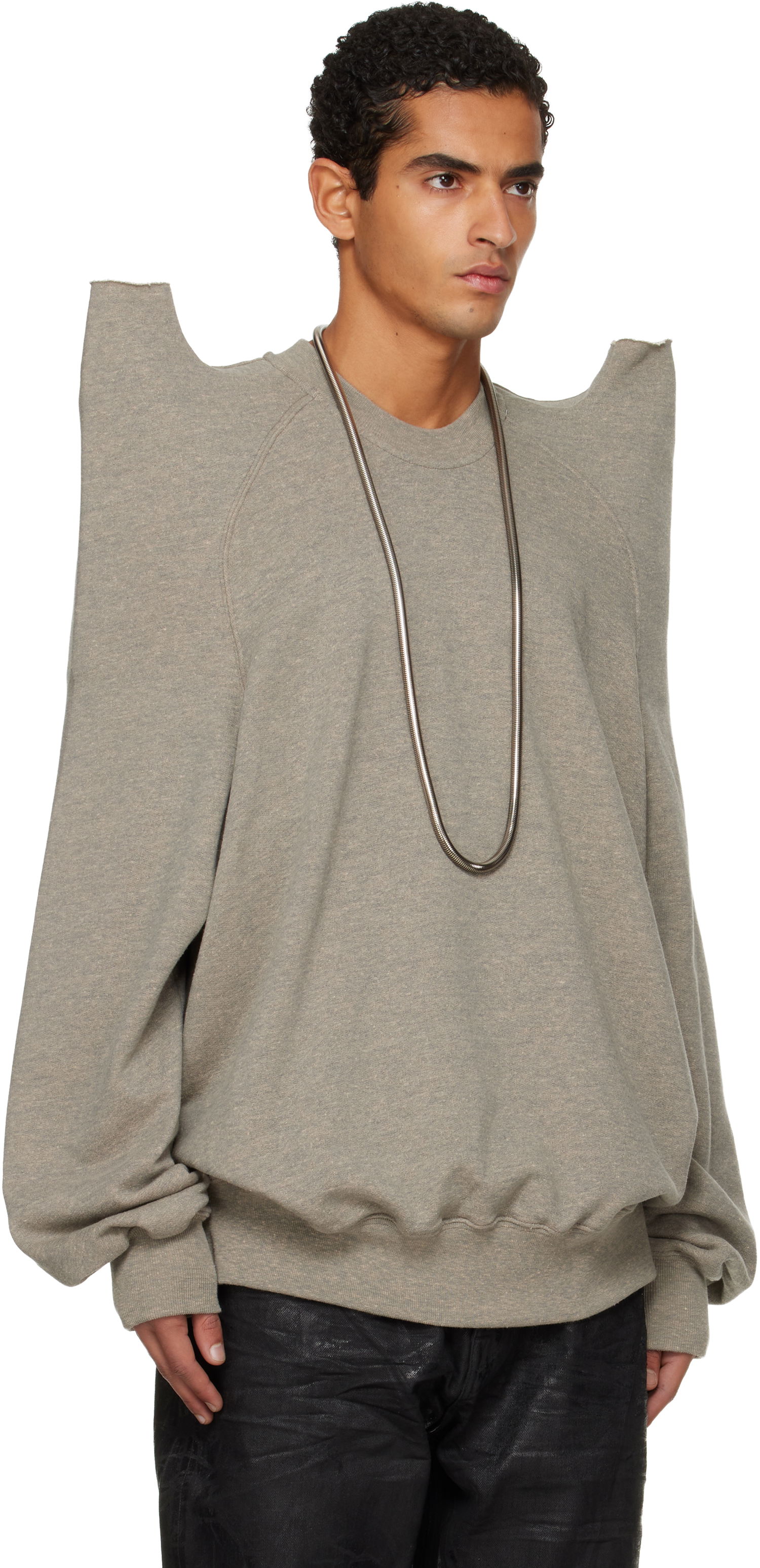 Huppari Rick Owens Concordians Tecsweat Sweatshirt Harmaa | DU02E7272 FGM, 1