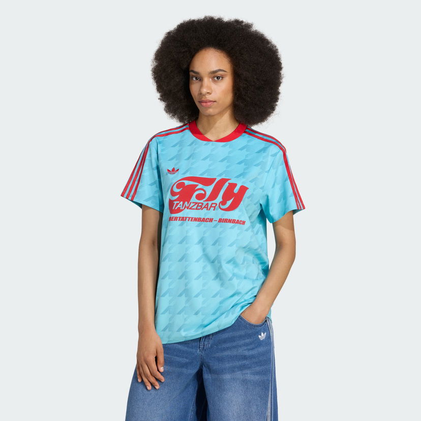 Jersey adidas Performance Allover Print Graphic Football Jersey Turkoosi | JW2771