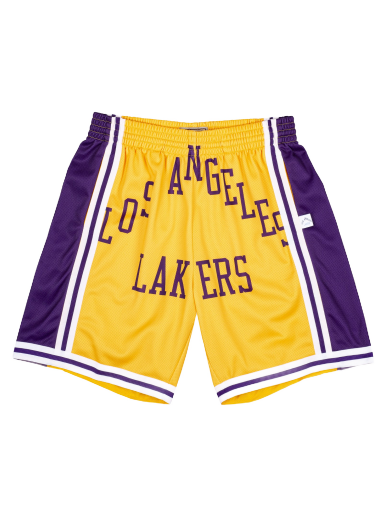 Shortsit Mitchell & Ness Blown Out Fashion Shorts Los Angeles Lakers Keltainen | SHORBW19147-LALLTGD