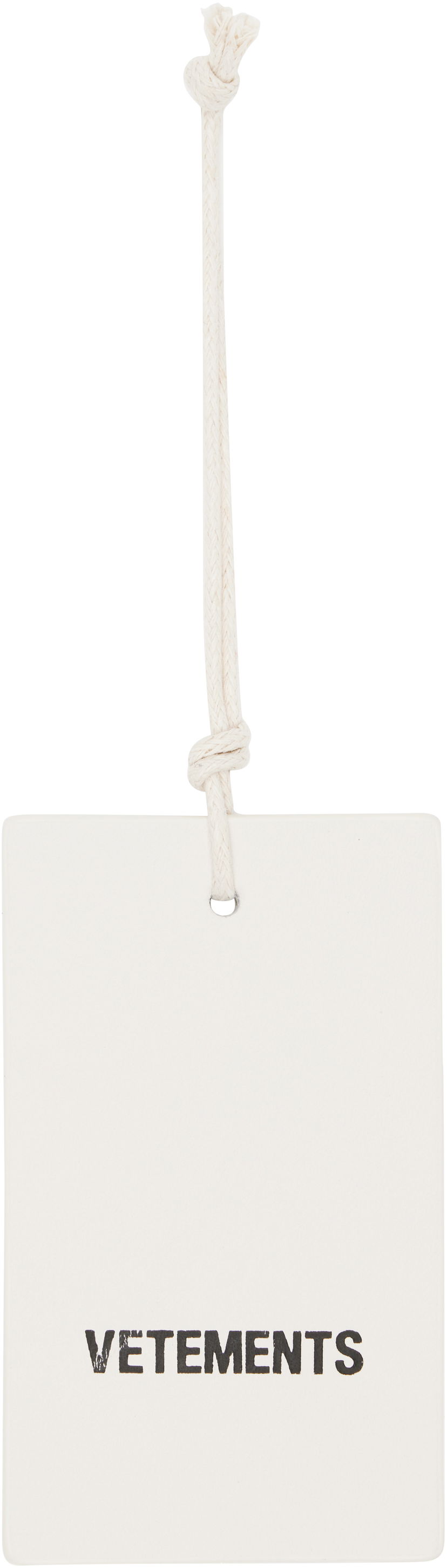 Avaimenperät VETEMENTS Vetements Logo Hangtag Keychain Valkoinen | UH76HT100L