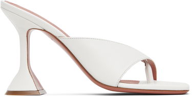 Kengänhoito Amina Muaddi Amina Muaddi Shiona Slipper Heeled Sandals Valkoinen | SHIONA SLIPPER, 0