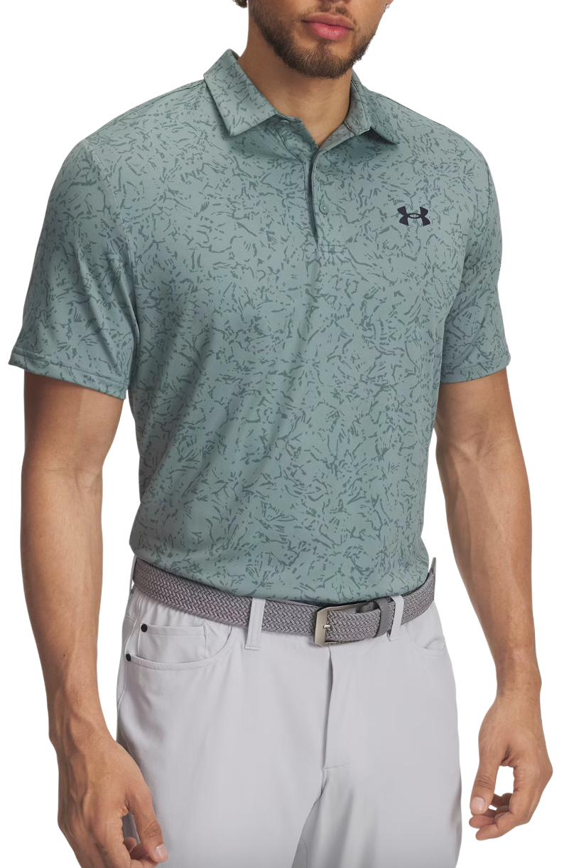 Poolopaita Under Armour Playoff 3.0 Printed Polo Turkoosi | 1378677-323