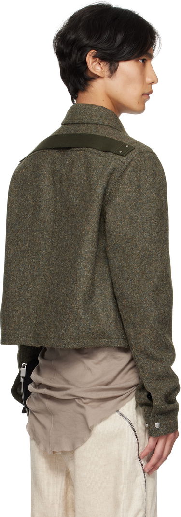 Takki Rick Owens Rick Owens Alice Brad Cropped Jacket Vihreä | RU02E1720 WRU, 2