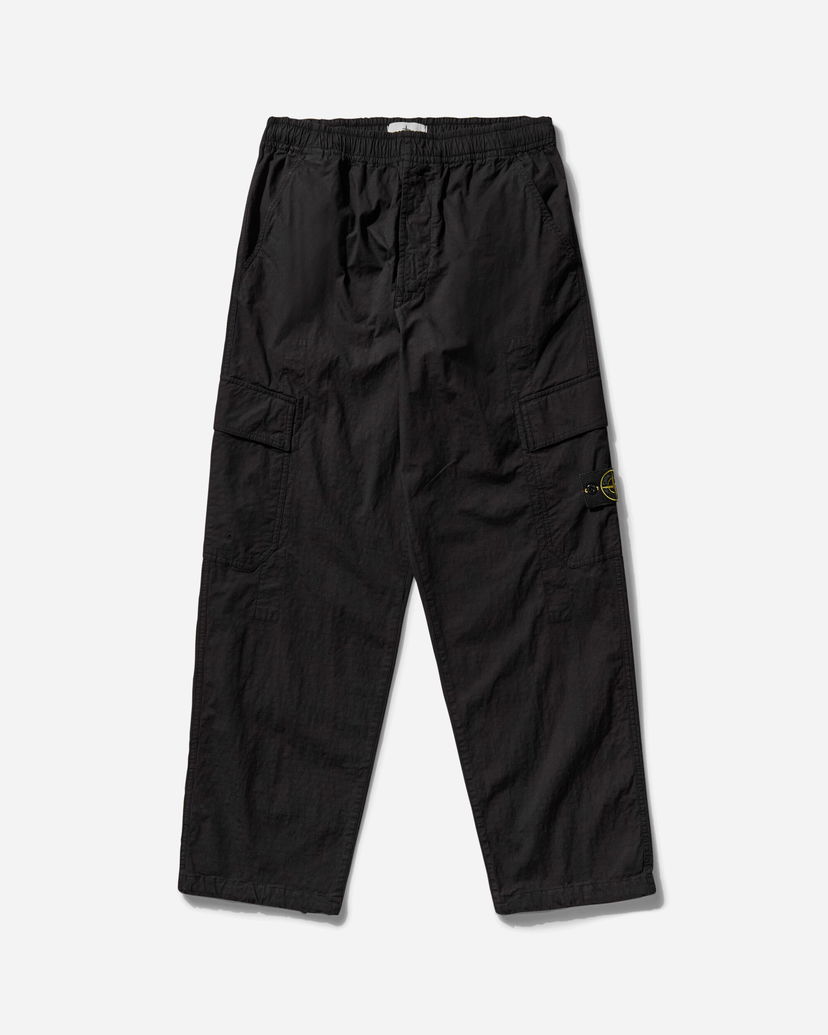 Cargo housut Stone Island Stretch Ripstop-TC Cargo Pants Musta | K1S15-3100022-S0063 V0029