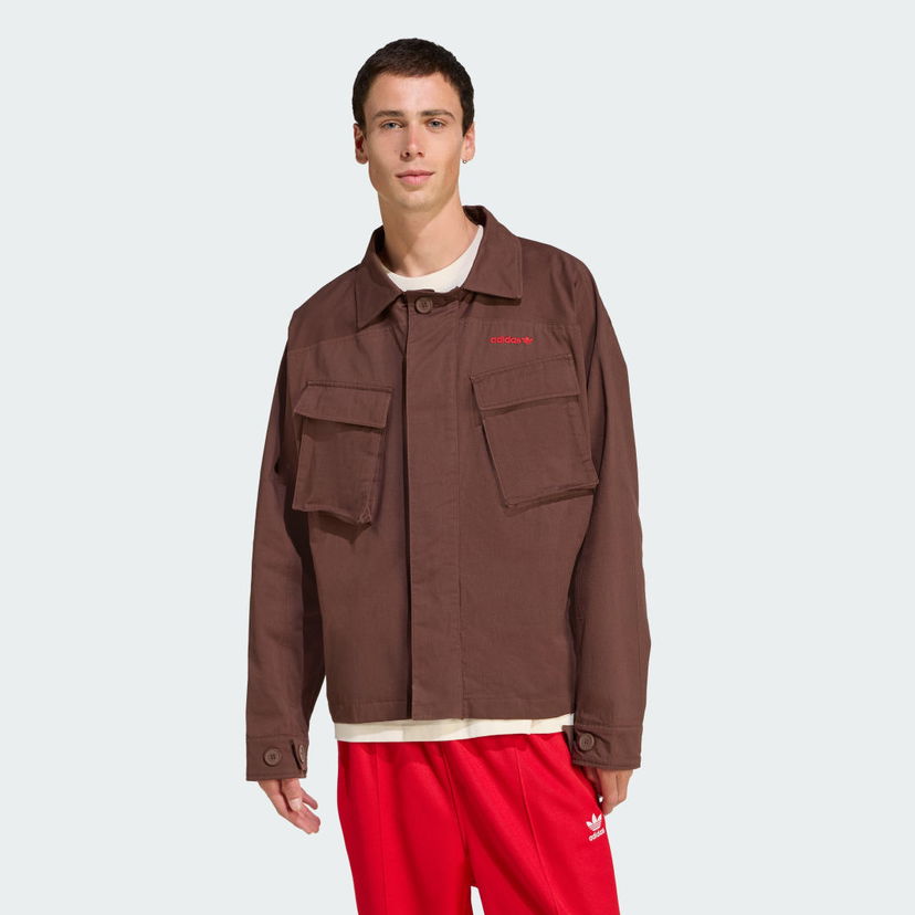 Takki adidas Performance Straight Fit Jacket Ruskea | JX3104