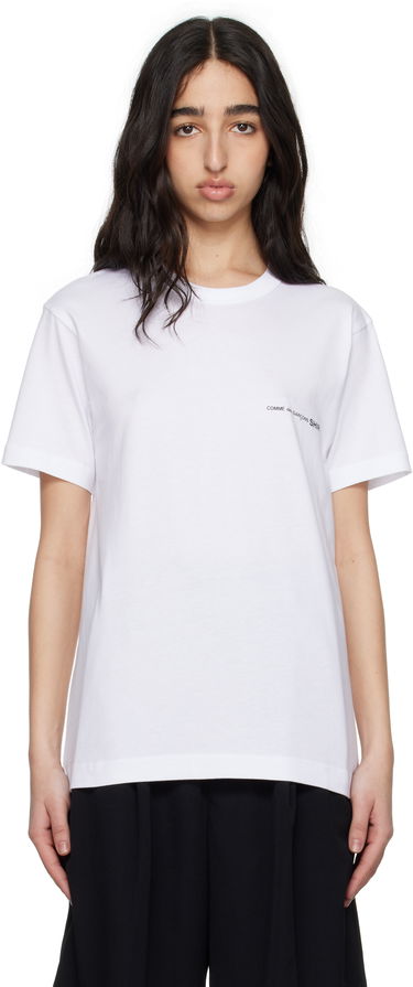 T-paita Comme des Garçons CDG Shirt Logo Tee Valkoinen | FO-T026-051, 0