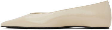 Vaatteet TOTEME TOTEME Asymmetric Ballerina Flats Beige | 241-WAS990-LE0046, 2