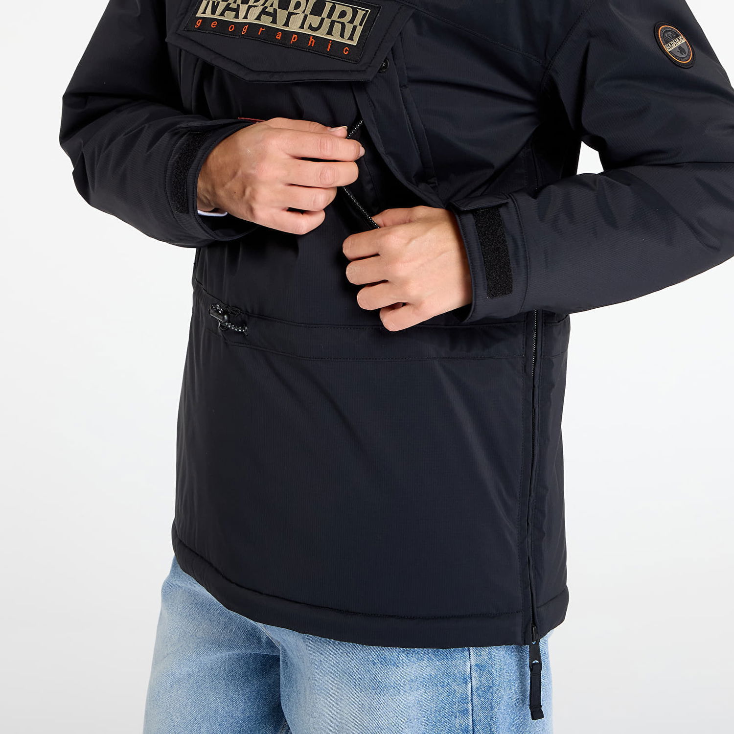 Parka Napapijri Faux Fur Hooded Winter Anorak Skidoo 2.0 XS Musta | NP0A4I5F0411, 1