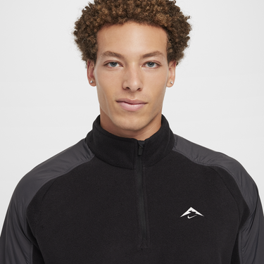 Huppari Nike Trail Running Fleece Pullover Musta | FV9962-010, 4
