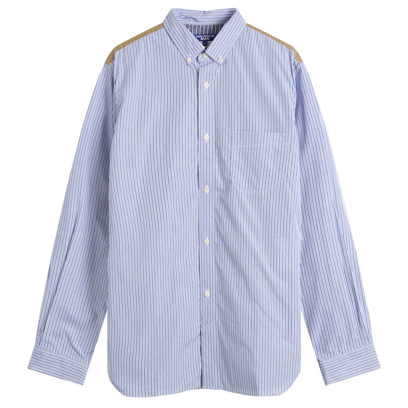 Paita Junya Watanabe Junya Watanabe MAN Stripe Shirt, Size Large Sininen | WP-B017-051-1