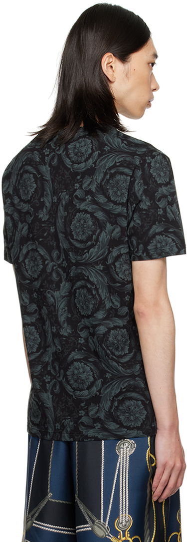 T-paita Versace Barocco Print T-Shirt Musta | 1000959_1A11188, 2