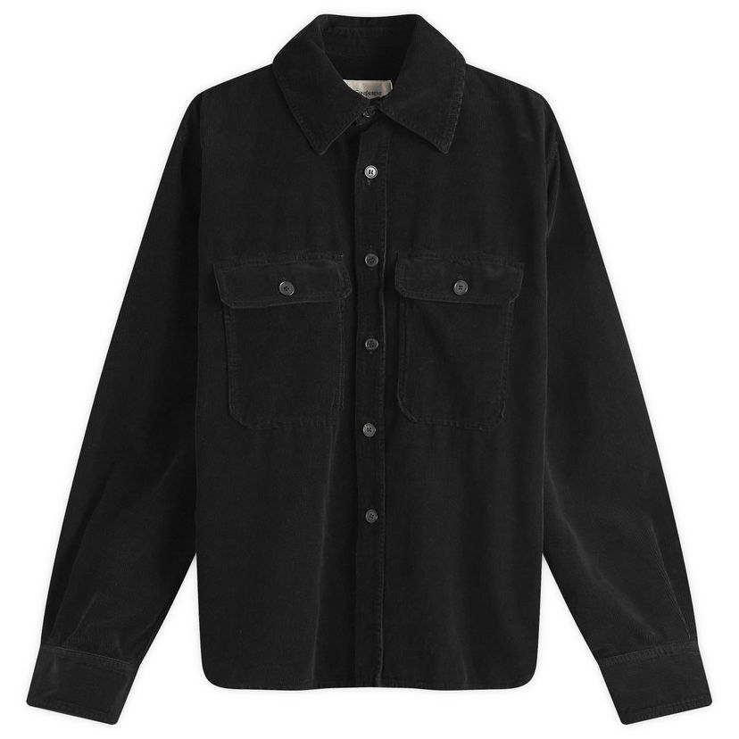 Paita Saint Laurent Corduroy Overshirt Musta | 795555-Y34SA-1441