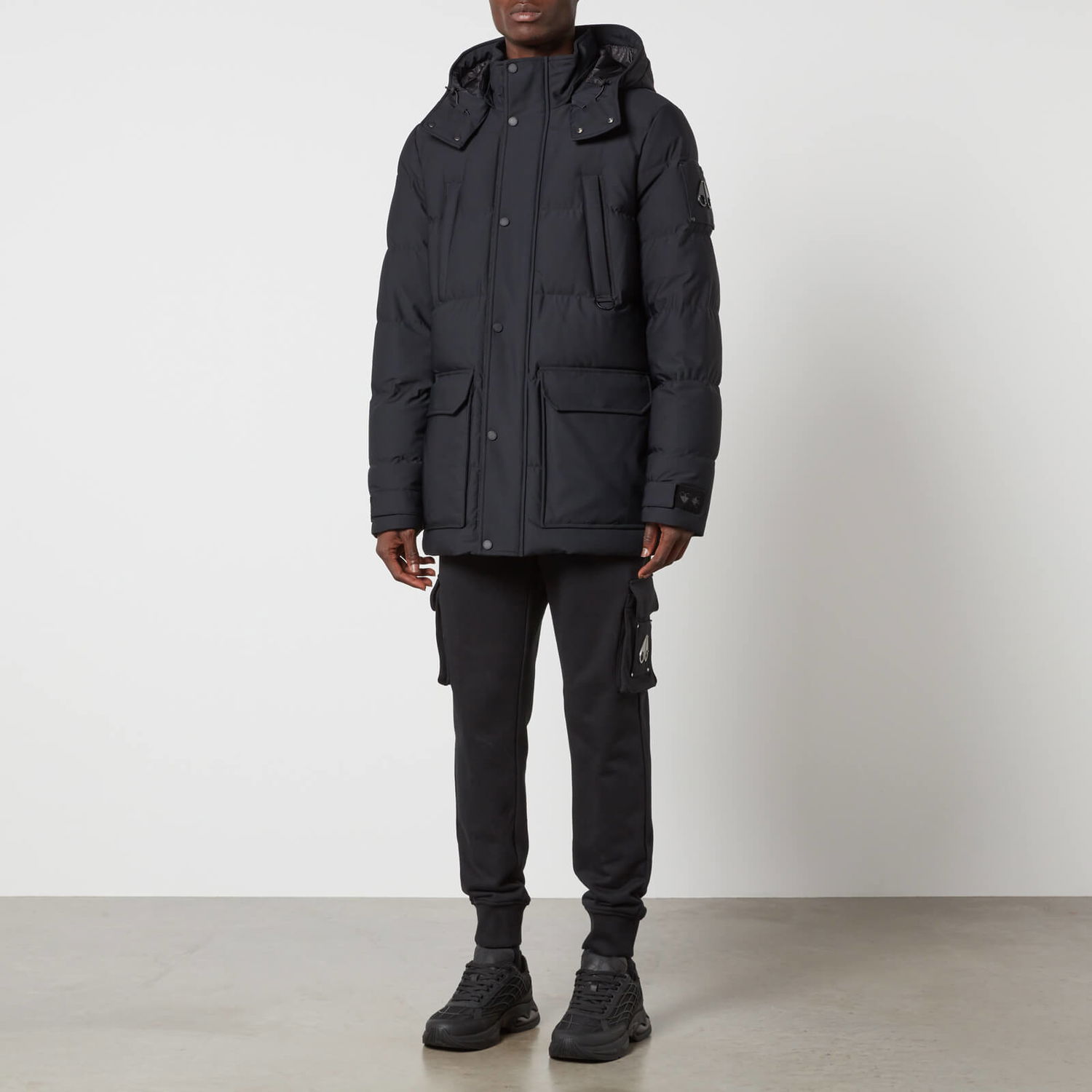 Parka Moose Knuckles Nylon Blend Down Coat Musta | M32MJ152-292, 0
