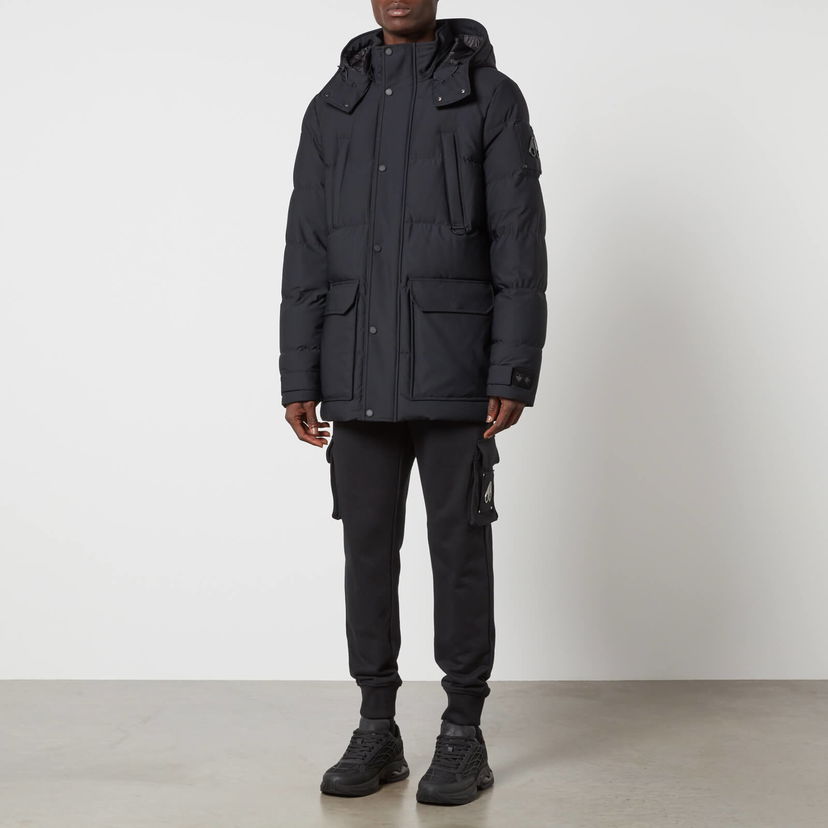 Parka Moose Knuckles Nylon Blend Down Coat Musta | M32MJ152-292