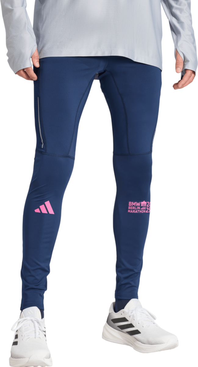 Leggingsit adidas Originals BMW Berlin Marathon 2025 Running Tights Sininen | jz6447