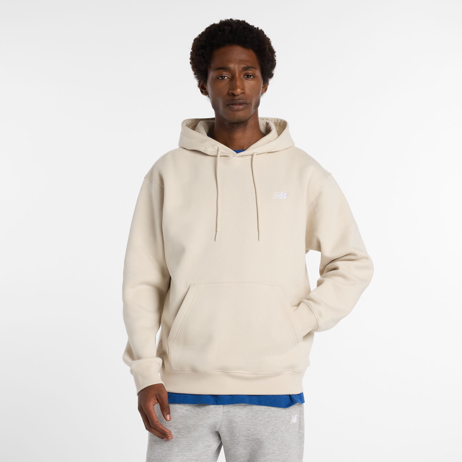 Huppari New Balance Hoodie MT41511 Beige | NBMT41511TWF, 0